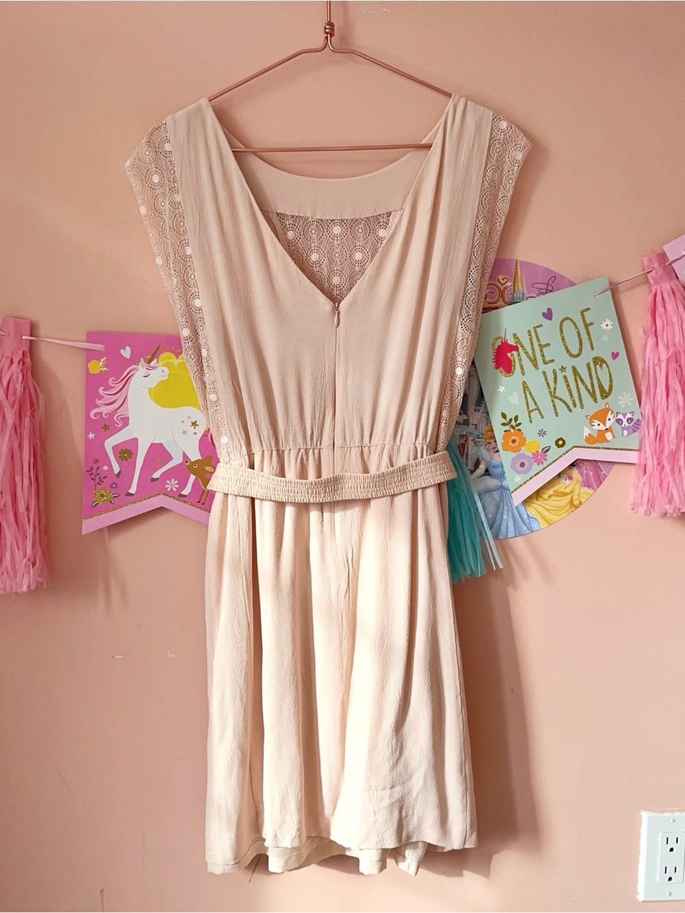 Sandro Lace-Panel Belted Casual Dress - Picture 2 of 2